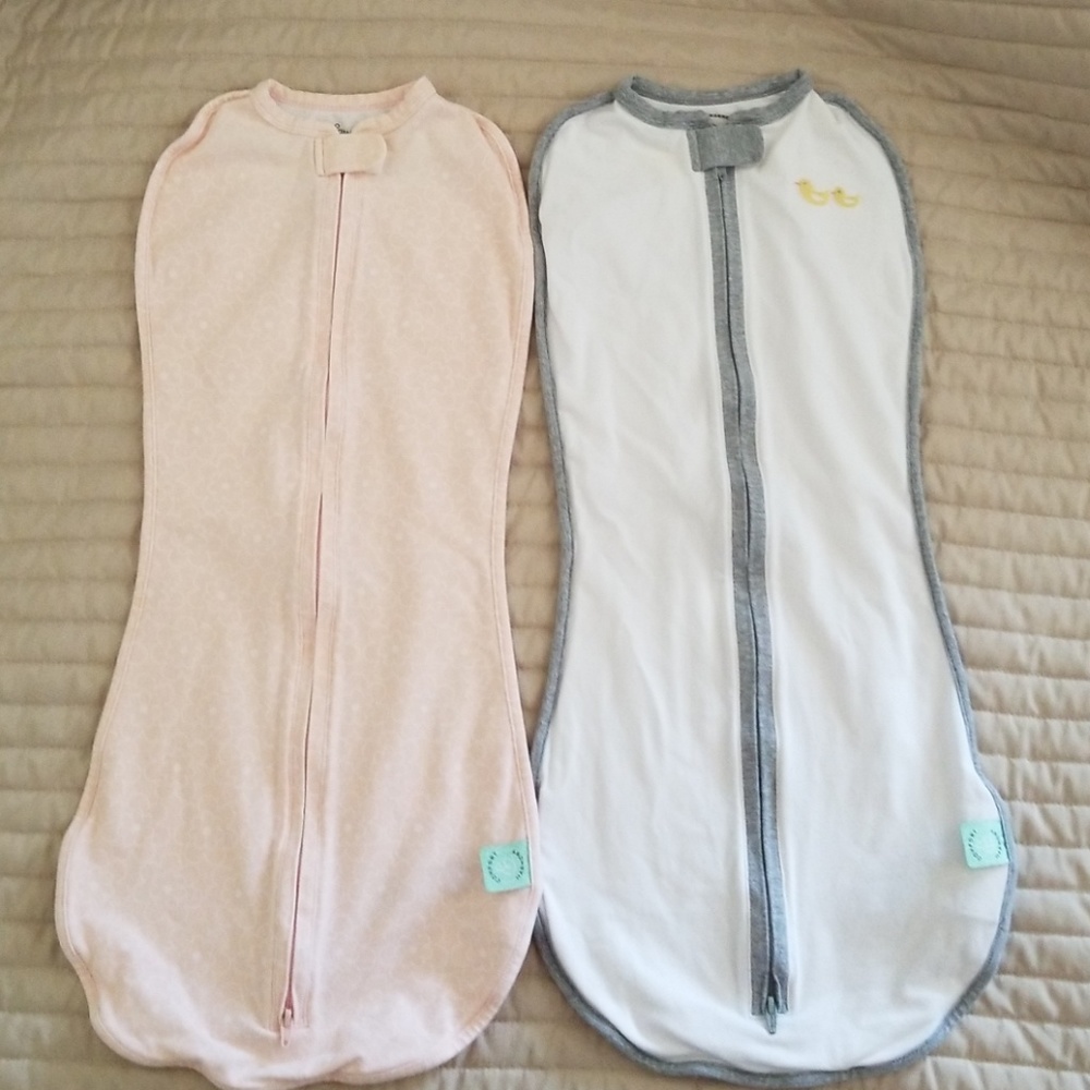 Two Comfort & Harmony swaddles, size 3-6 months